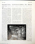 Antique Old Print Clifton Hill Bristol G Melhuish Admiralty Arch Sketch 1944