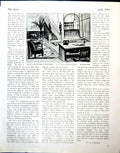 Old Print Sketch Entrance Hall Turkish Baths A Junge Roman Cartoon 1944 20th