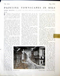 Antique Print The Mansion House George Melhuish Fire Buildings Smoke 1944 20th