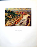 Antique Old Print River Avon At Bristol G Melhuish City Boats Riverside 1944