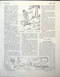 Antique Print Story Illustration Courtesy Punch Morrow Westering Sun 1944 20th