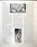 Antique Print Wood Engraving Designs Poster Winston Chirchill Austen 1944 20th