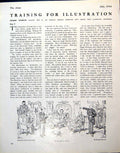 Antique Print Humorous Story Illustration Morrow Pen Drawing Carreno 1944 20th