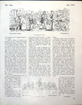Antique Old Print Humorous Story Illustration Morrow Flowers Ac Ince 1944 20th