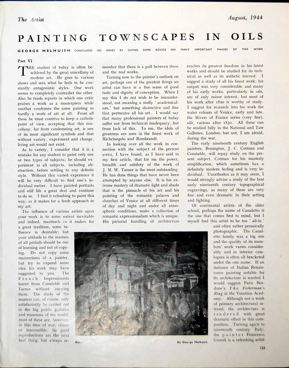 Original Old Vintage Print Ruins George Melhuish Houses In Peter Street 1944