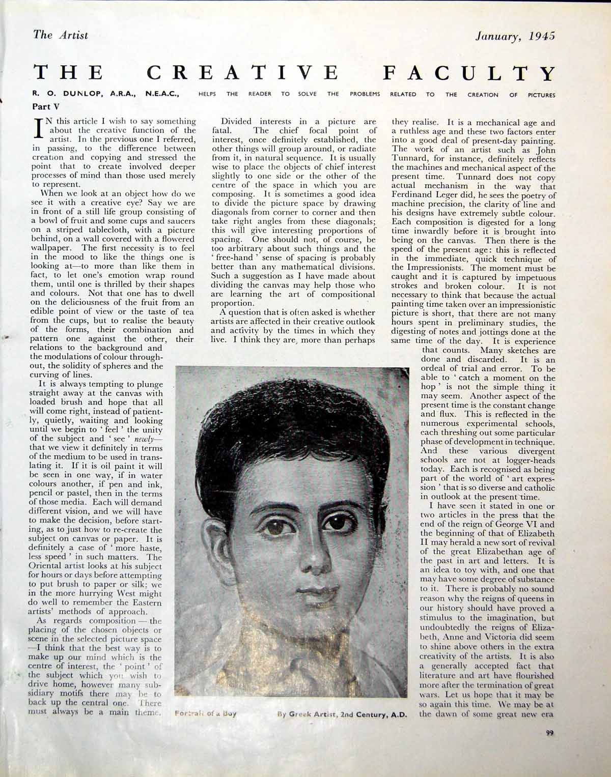 Antique Print Portrait Boy Greek Artist C2Nd Walter Scott'S Daughters 1945
