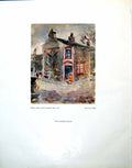 Original Old Vintage Print The Corner House Hg Cogle First Note Sketch 1945