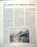 Antique Old Print Drws Y Coed Copper Mine Ian Strang Landscape Drawing 1945