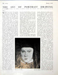 Antique Print Duchess Milan Hans Holbein Thomas Gainsborough Daughter 1946 0