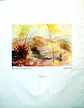 Old Print Higger Tor Richard Seddon The Empty House Trees Landscape 1946 0 20th