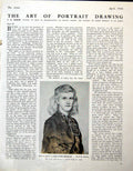 Antique Print Study Portrait Mrs Medlicott Fg Mories Woman Headscarf 1946 0 20th