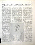 Old Vintage Print Portrait Study Boy Fg Mories Woman Headscarf Face 1946 0 20th