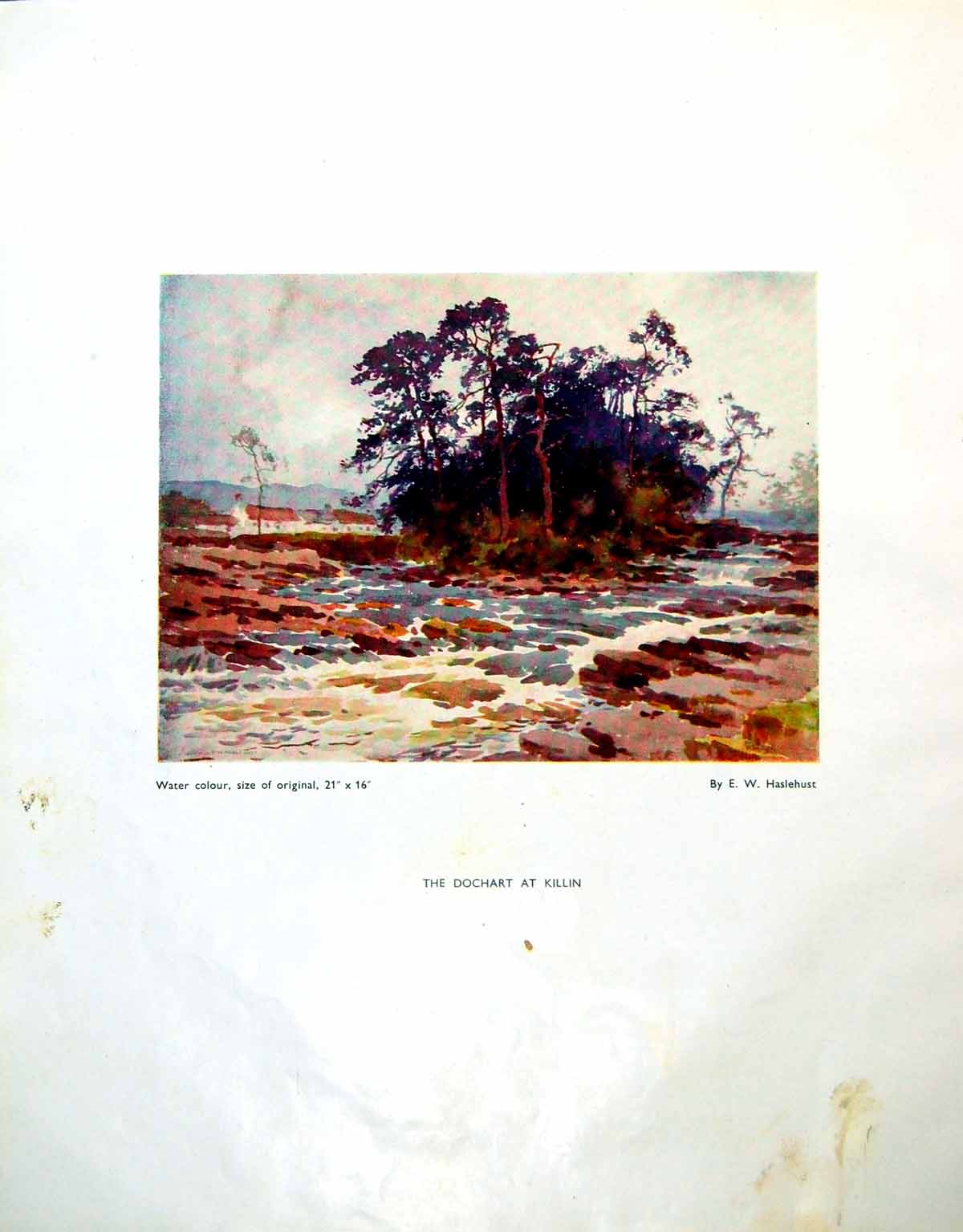 Old Dochart At Killin Ew Haslehust A Distressed Area Buildings 1946 0 20th