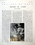 Old Print Nude Henry Carr January Buckinghamshire Father Valentine 1946 20th
