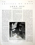 Antique Old Print Christmas Card Design John Bee Showcard Saxone Shoes 1946
