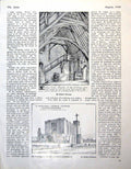 Antique Print Robert Forman St Barnabus Church Fashion Drawing Sleeve 1946