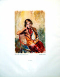 Old The Model Stanley Grayson Lady Seated Chair Figure Portrait 1946 20th