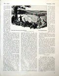 Antique Old Print H Radcliffe-Walker Coast Motorbikes Swing H Fragonard 1946