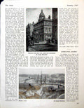 Antique Print Wharton'S Pub Leeds Harbour Scene J Mcculloch Cecil Orr 1947