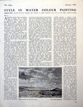 Old Vintage Print March Winds Morecambe Bay C Muncaster Newton Fell 1947 20th