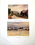 Antique Old Print C Muncaster Road Greatham Marshes Snow Woodruff Mural 1947