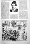 Antique Print Hb Conway Romeo Cremorne Gardens Holland'S Patent Rook 1878 19th
