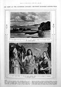 Antique Old Print Corot Claudian Aqueduct German Aeroplanes Surrendered 1918