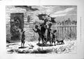 Antique Print Sketches South Carolina Black Family Gentlemen Rushing 1875 19th
