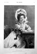 Old Miss Eva Kelly In Casino Girl Cunard Liner Aurania Civ'S Back 1900 0 20th