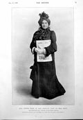 Antique Old Print Miss Connie Ediss Mrs Bang A Newton Lord Mayor London 1900 0
