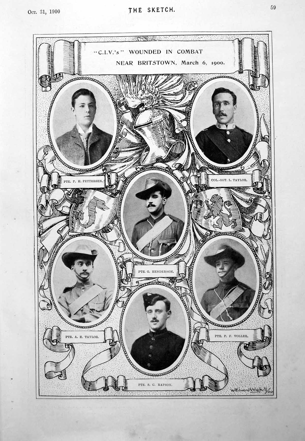 Old C.I.V.'S Wounded In Combat Near Britstown Message From Mars 1900 0 Victorian