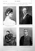 Old Print Principals Herod M Jeffries H Beerbohm Bateman Fh Macklin 1900 20th