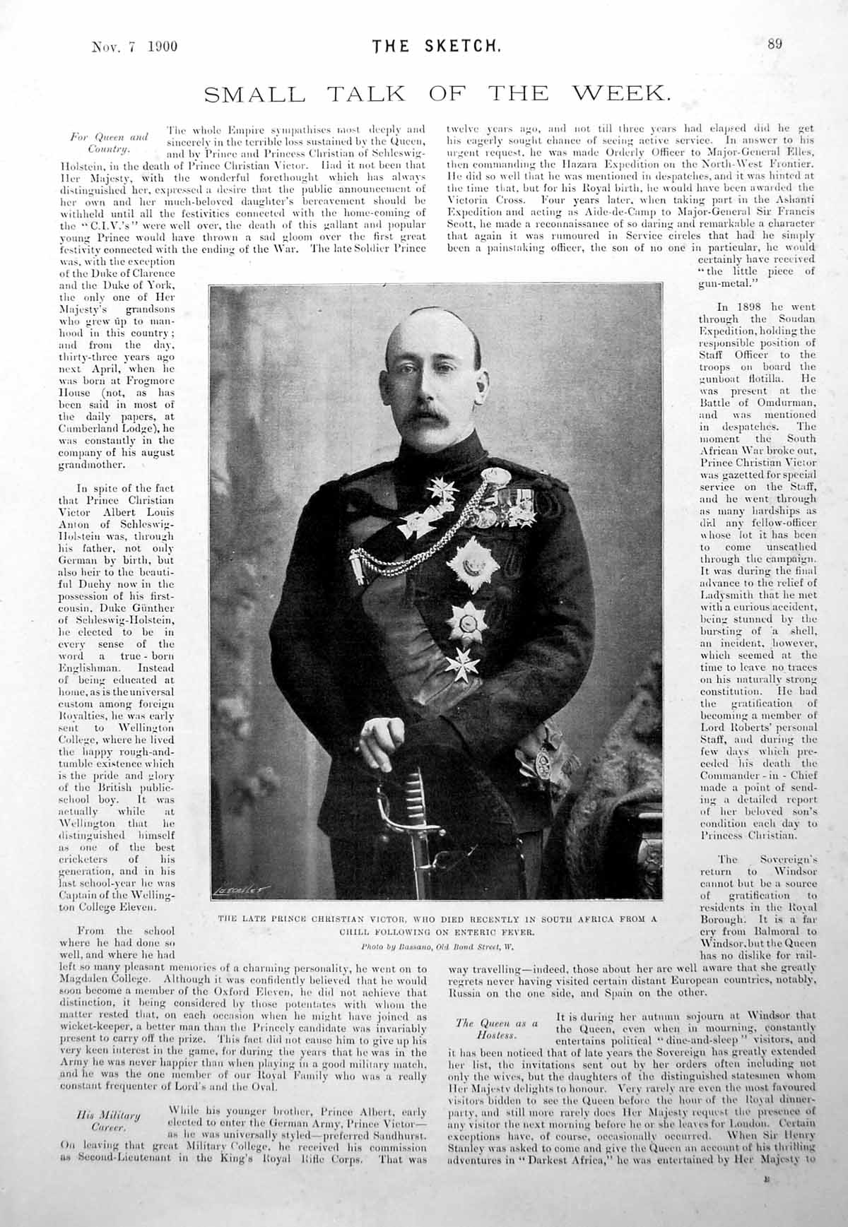 Old Late Prince Christian Victor Miss Evelyn Millard Earl Howe 1900 0 Victorian