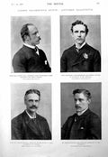 Antique Print Long Cranborne Balfour Forster Salisbury'S Memento War 1900 20th