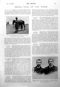 Antique Old Print Prince Christian Victor Czar Cousin Miss Grace Carr 1900