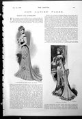 Old Ladies Page Dinner-Gown Tea-Gown Newest Style Hairdressing 1900Victorian