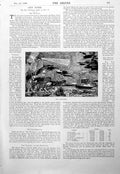 Antique Print The Wreckers Ship Being Drawn Ashore Humbug Lies Slander 1900