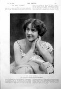 Antique Old Print Miss Jessie Bateman Theatre Actress Beautiful Portrait 1900