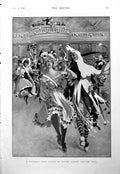 Antique Print Clarkson Prize Couple Covent Garden Costume Ball Kruger 1900