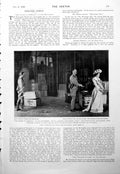 Antique Old Print Second Command Haymarket Scene Tempest Beaumont Maude 1900