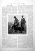 Antique Print Captain Machell Partridge-Shooting Near Newmarket Estate 1900