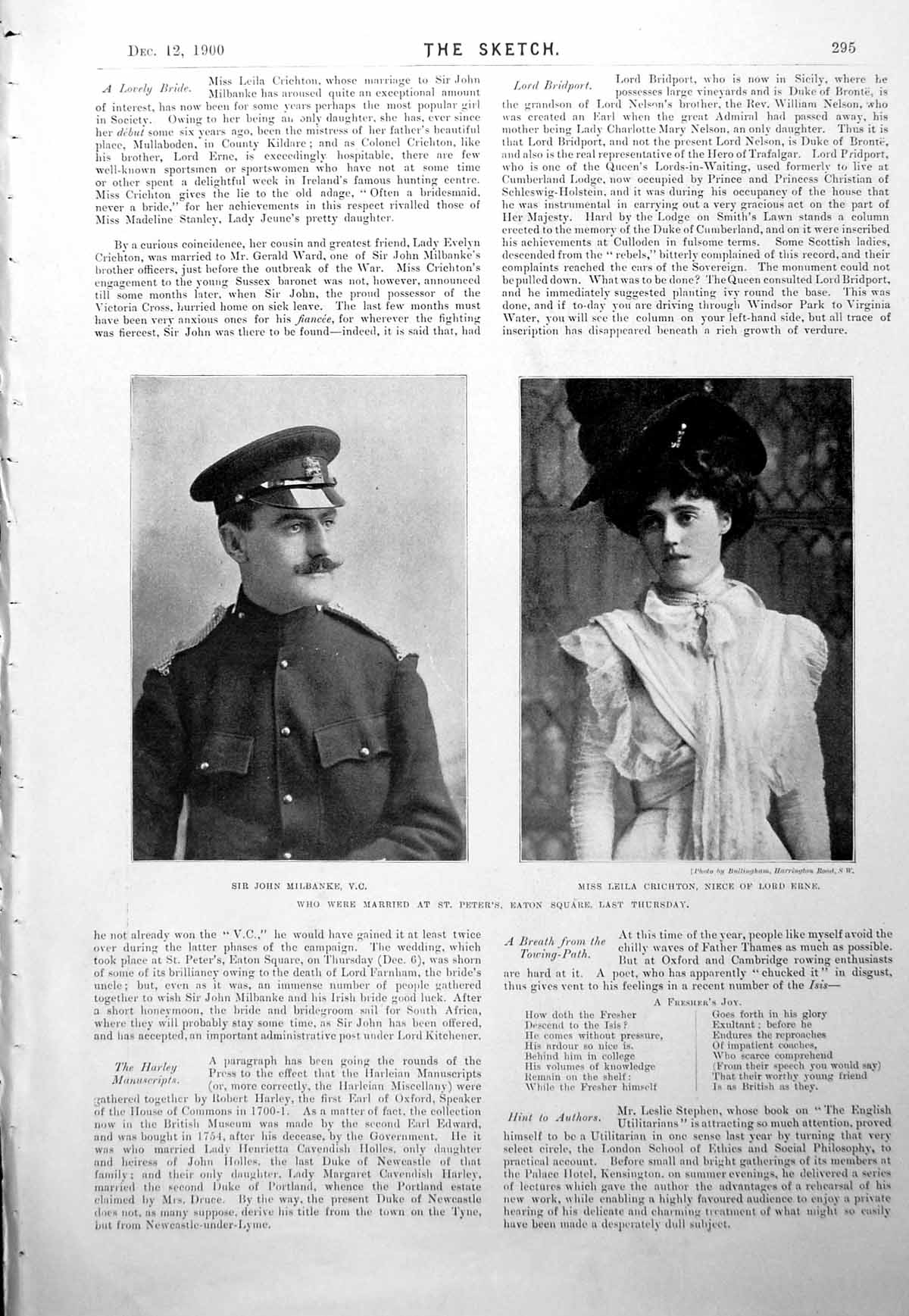 Old Marriage J Milbanke Leila Crichton Muriel Beaumont N Sewart 1900Victorian
