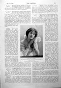 Antique Print Miss Simeta Marsden Pantomime Social Jester Tom Browne 1900 20th