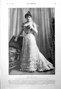 Antique Print Miss Letty Lind Globe Theatre Her Majesty Mistress Nell 1900