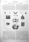 Old Ladies Page Silver Christmas Novelties Rhine Violet Jewellery 1900 20th