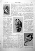 Antique Print Prince Montenegro Princess Gurney Delaport Lily Morris 1900 20th