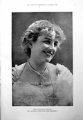 Old Print Miss Ellaline Terriss Tom Browne Illustration Dance Music 1900 20th