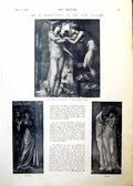 Antique Print Mr E Burne-Jones Spring Summer Autumn Winter Pygmalion 1893 0 19th