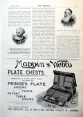 Antique Old Print Cardinal Lavigerie Gounod Mappin And Webb Plate Chest 1893