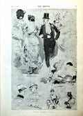 Old Antique Print Paris Masked Ball Fan Siers Becket Lyceum Scenes 1893 0 19th
